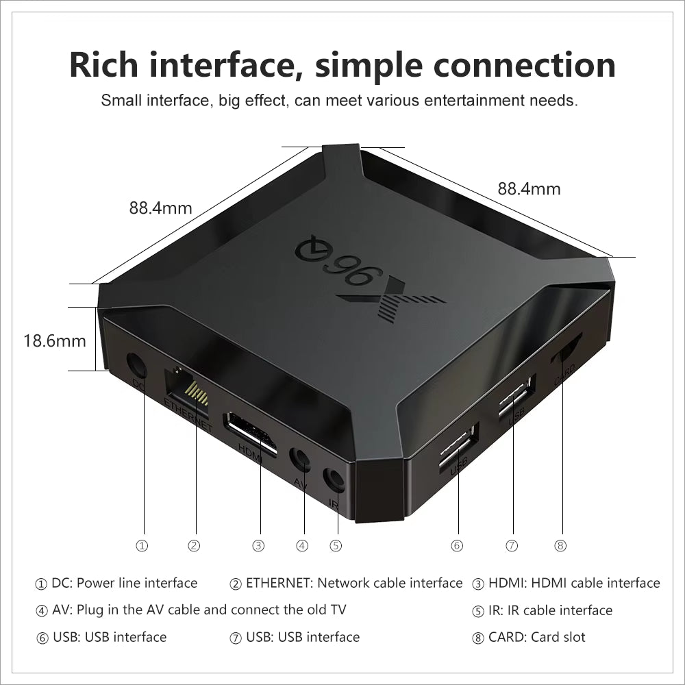 Hot X96Q Android 10.0 Fast Smart TV BOX 2GB 16GB Allwinner H313 Quad Core 4K VS X96 Mini Set Top Box Fast Shipping