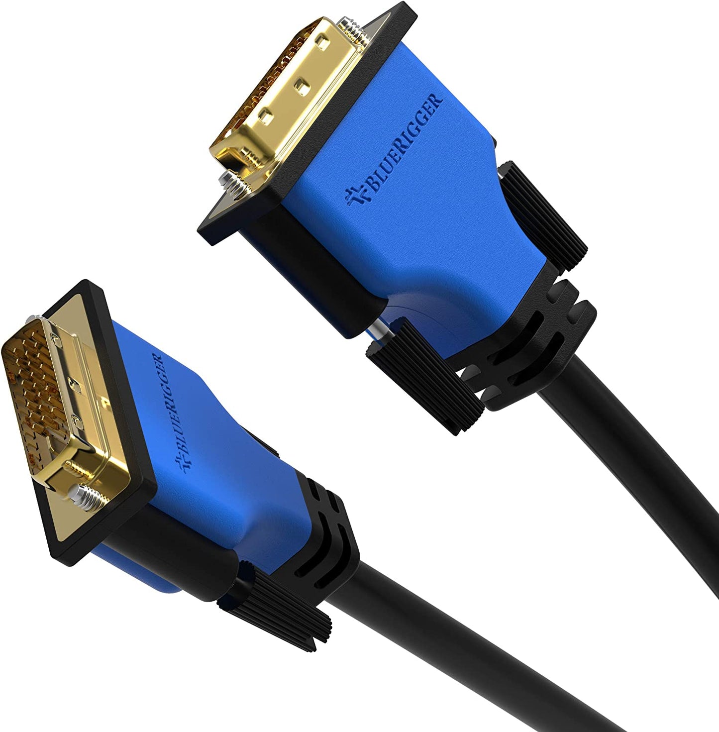 DVI to DVI Monitor Cable (25FT, 24+1 Dual Link, Digital Video Cable, Male to Male) - for Gaming, DVD, Laptops, HDTV and Projector