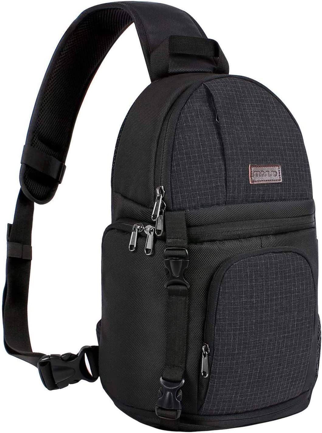 Camera Sling Bag, Dslr/Slr/Mirrorless Camera Backpack Case Shockproof Photography Backpack with Tripod Holder & Removable Modular Inserts Compatible with Canon/Nikon/Sony/Fuji