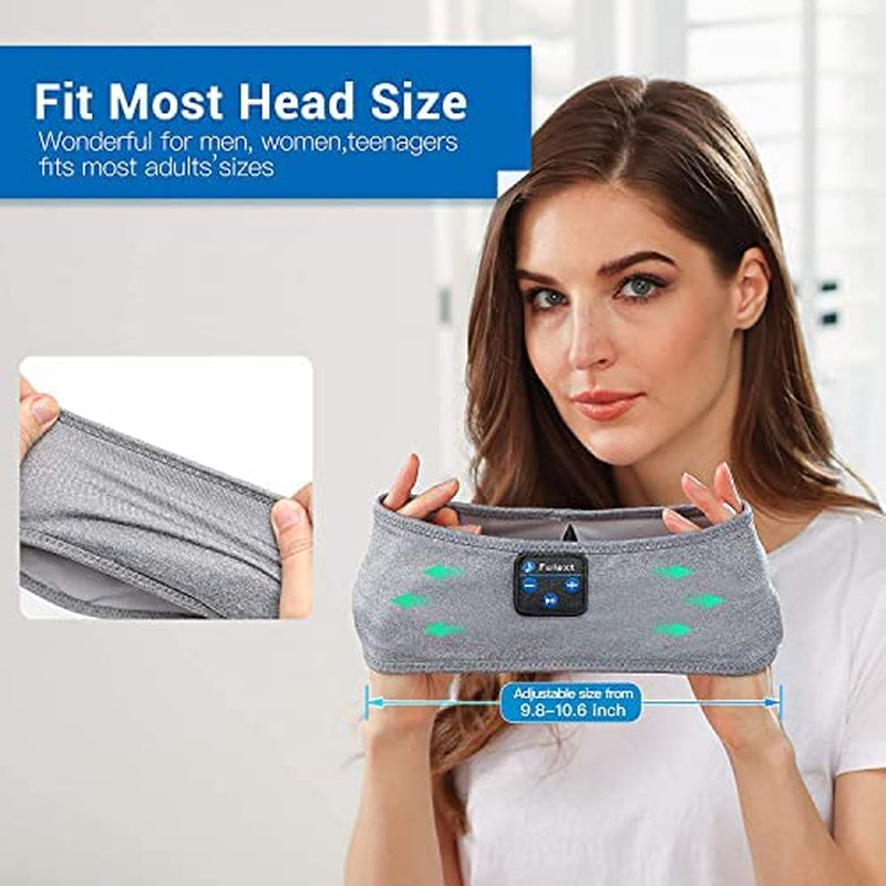 Sleep Headphones, Bluetooth Sports Headband Headphones with Ultra-Thin HD Stereo Speakers Perfect for Sleeping,Workout,Jogging,Yoga,Insomnia, Air Travel, Meditation