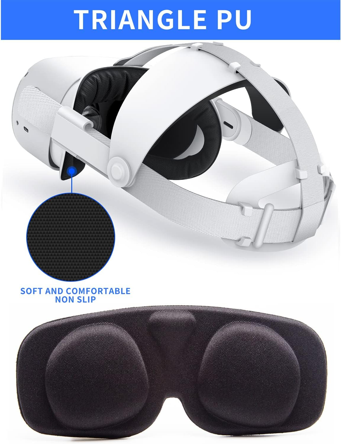 VR Head Strap for Oculus Quest 2 Vr Headset Reduce Face'S Pressure,New Virtual Reality Headset