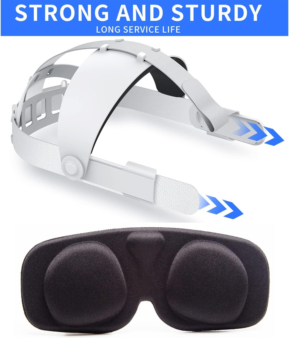 VR Head Strap for Oculus Quest 2 Vr Headset Reduce Face'S Pressure,New Virtual Reality Headset