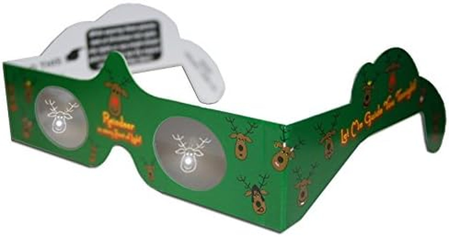 3D Christmas Glasses - 10 Pack - Hologram Holiday Images