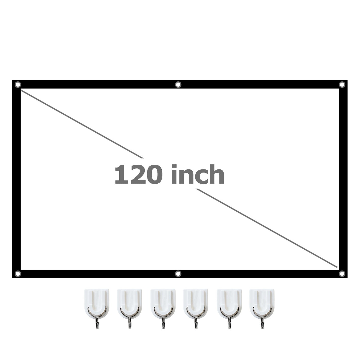 Portable Foldable Projector Screen 16:9 HD Outdoor Home Cinema Theater 3D Movie