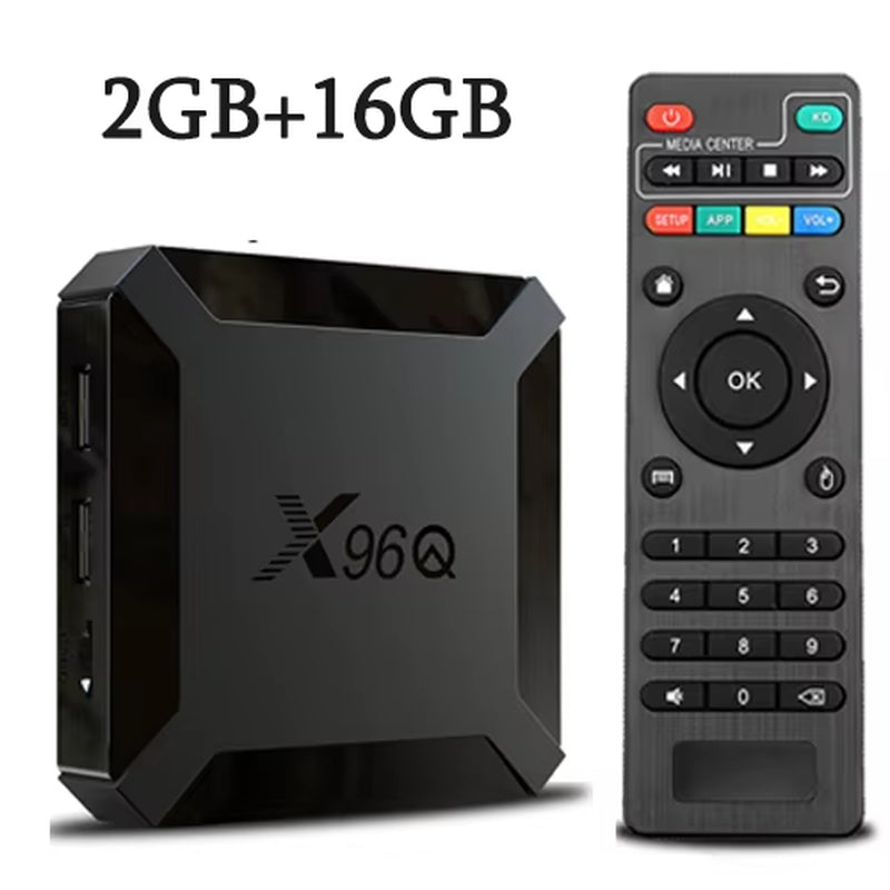 Hot X96Q Android 10.0 Fast Smart TV BOX 2GB 16GB Allwinner H313 Quad Core 4K VS X96 Mini Set Top Box Fast Shipping
