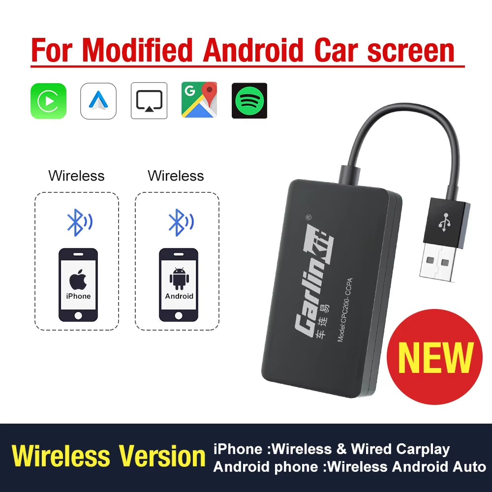Wireless Apple Carplay Dongle USB Android Auto for Android Car Unit Ios Car Play Auto Connect Autokit Mirrorlink Box