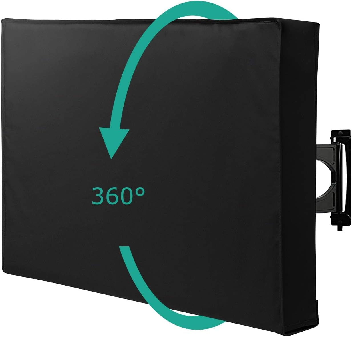 Outdoor TV Cover 30 to 32 Inch Weatherproof, Cover Size 30" W X 20" H X 4.5" D, Waterproof for outside Flat Screen 30 to 32 Inch TV with Built-In Remote Pocket
