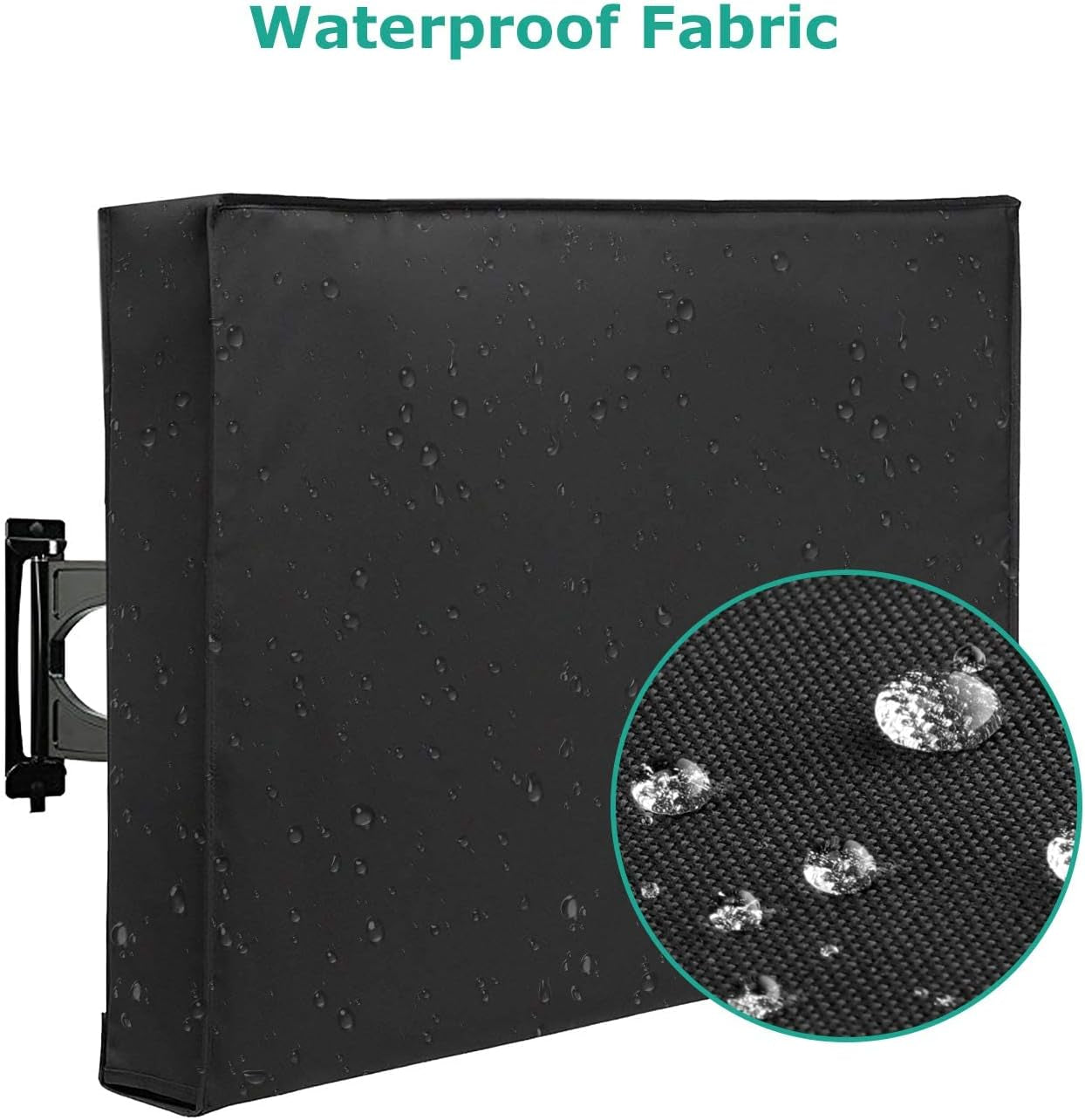 Outdoor TV Cover 30 to 32 Inch Weatherproof, Cover Size 30" W X 20" H X 4.5" D, Waterproof for outside Flat Screen 30 to 32 Inch TV with Built-In Remote Pocket