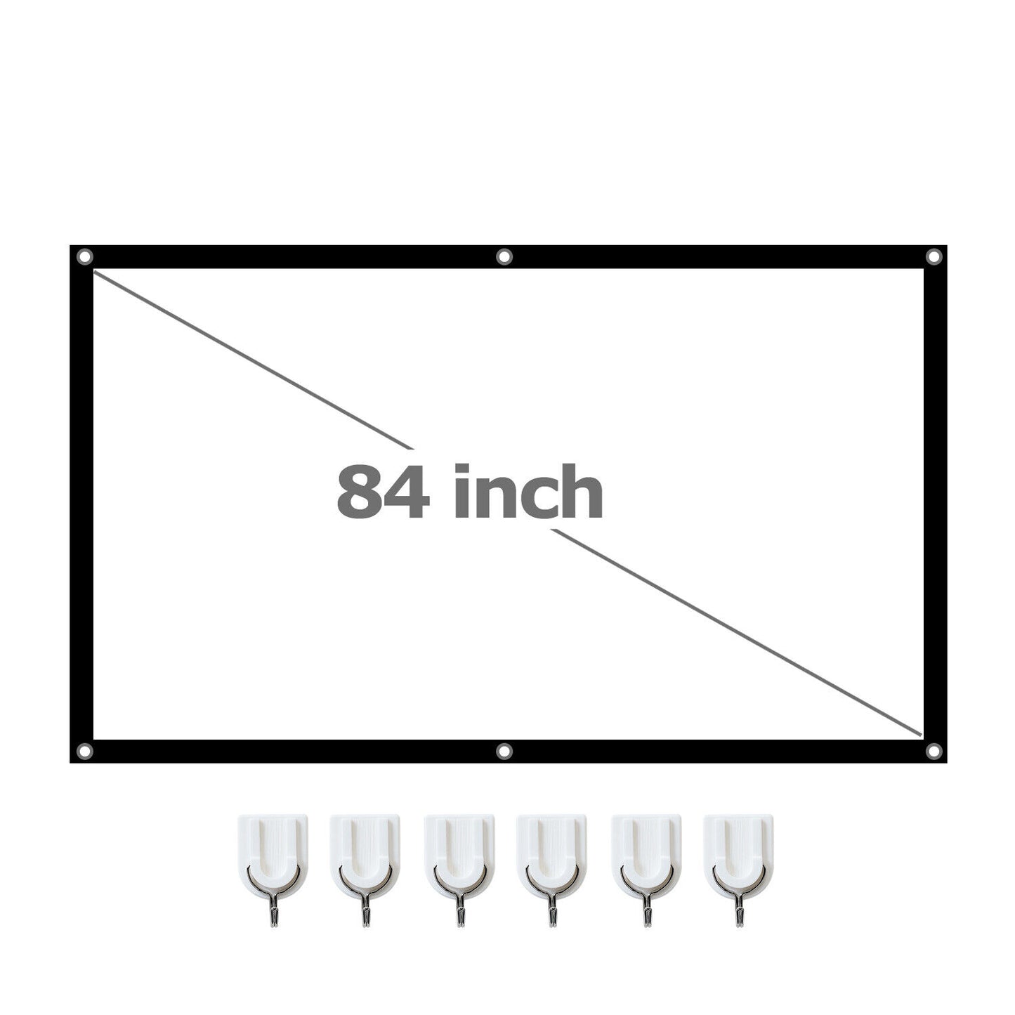 Portable Foldable Projector Screen 16:9 HD Outdoor Home Cinema Theater 3D Movie
