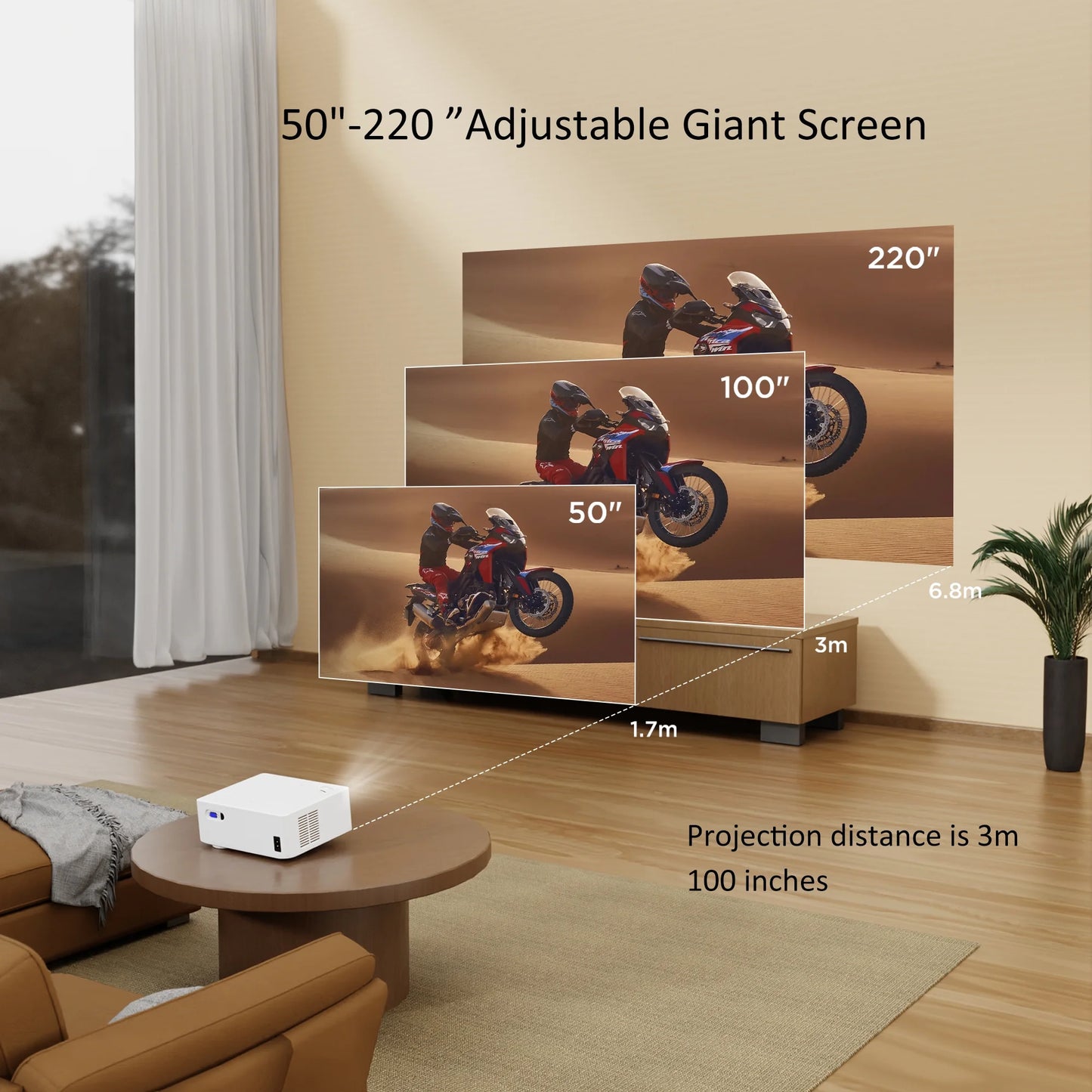 S1 Pro 1920X1080P LCD Multimedia Projector, White