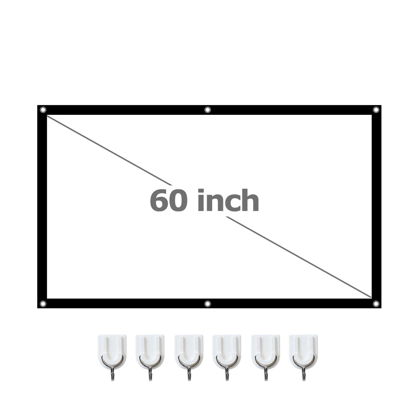 Portable Foldable Projector Screen 16:9 HD Outdoor Home Cinema Theater 3D Movie