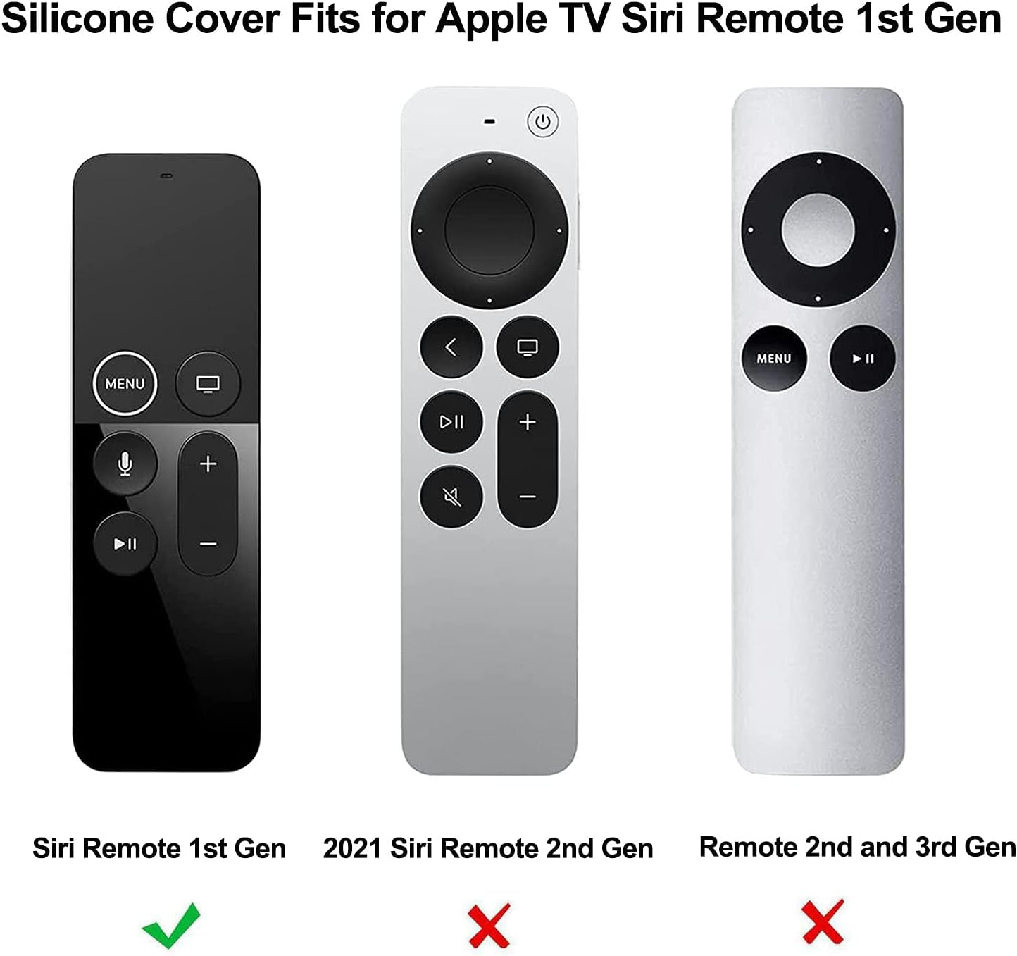 Remote Case Compatible with Apple TV 4K (5Th) and 4Th Generation, Shock Proof Silicone Remote Cover Case Compatible with Apple TV 4Th Gen 4K 5Th Siri Remote Controller - Blue