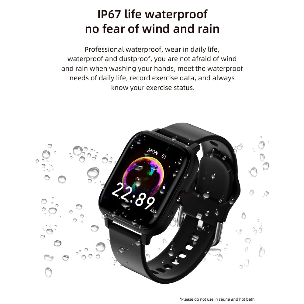 Smartwatch for Women, 1.69“ Smartwatch for Android/Iphone, Make/Receive Calls/Message Alerts/Ip67 Waterproof Outdoor Fitness Tracker Smartwatch (Gold/Pink)