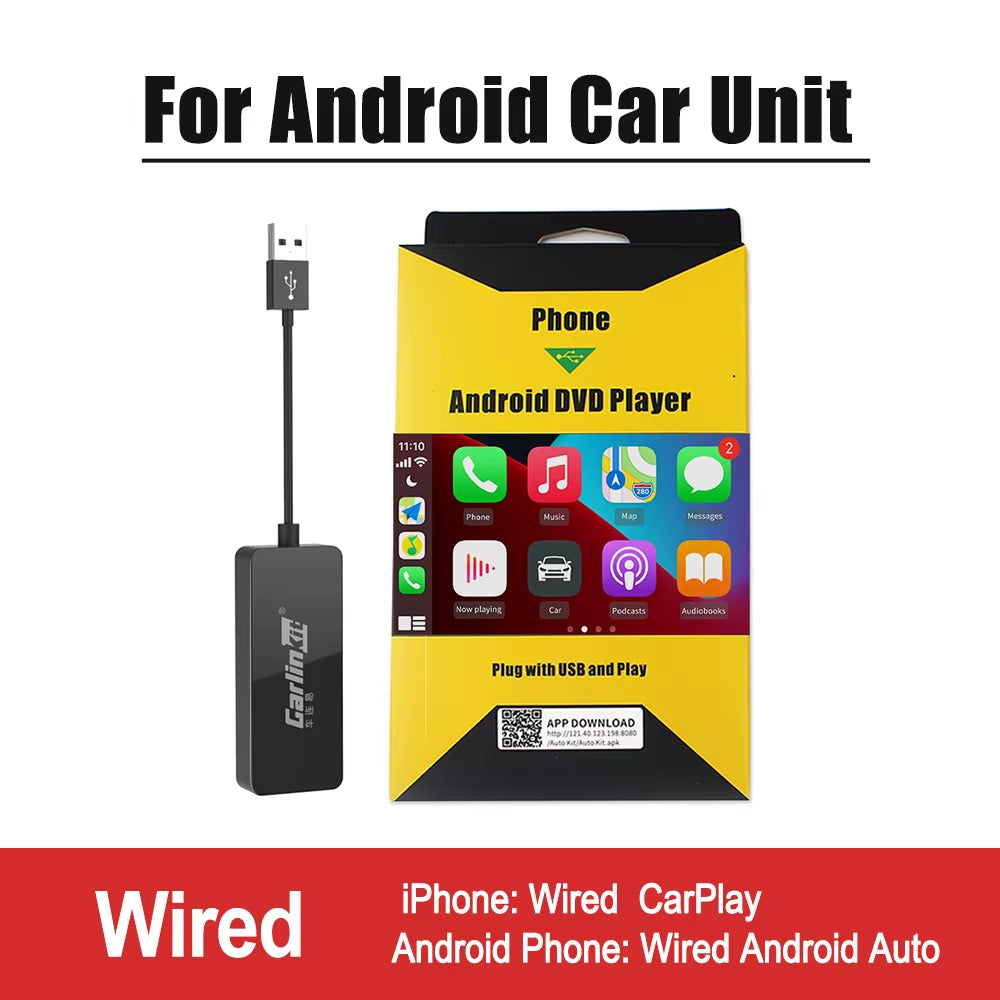 Wireless Apple Carplay Dongle USB Android Auto for Android Car Unit Ios Car Play Auto Connect Autokit Mirrorlink Box