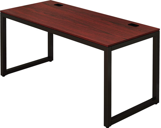 55-Inch Commercial-Grade Office Computer Desk, Cherry