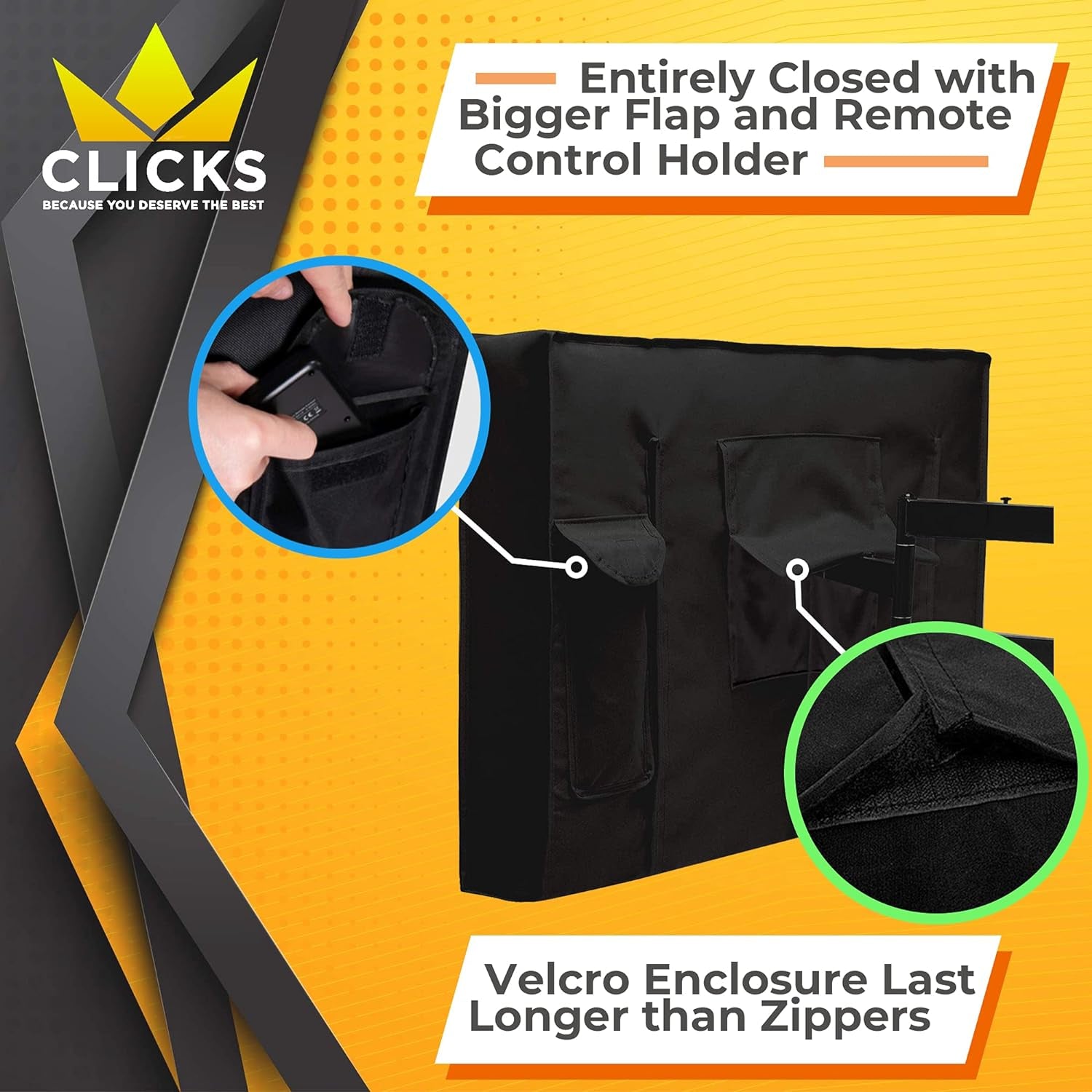 Outdoor TV Cover, Waterproof and Dustproof, Black, Size 30" - 32"