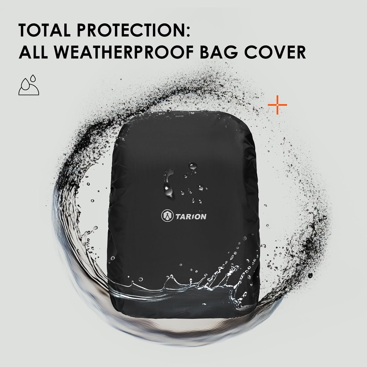 Camera Backpack Waterproof Camera Bag Large Capacity Camera Case Photography Backpack with 15In Laptop Compartment Rain Cover for Men Women Photographer DSLR SLR Cameras Lens Tripod Black TB-02