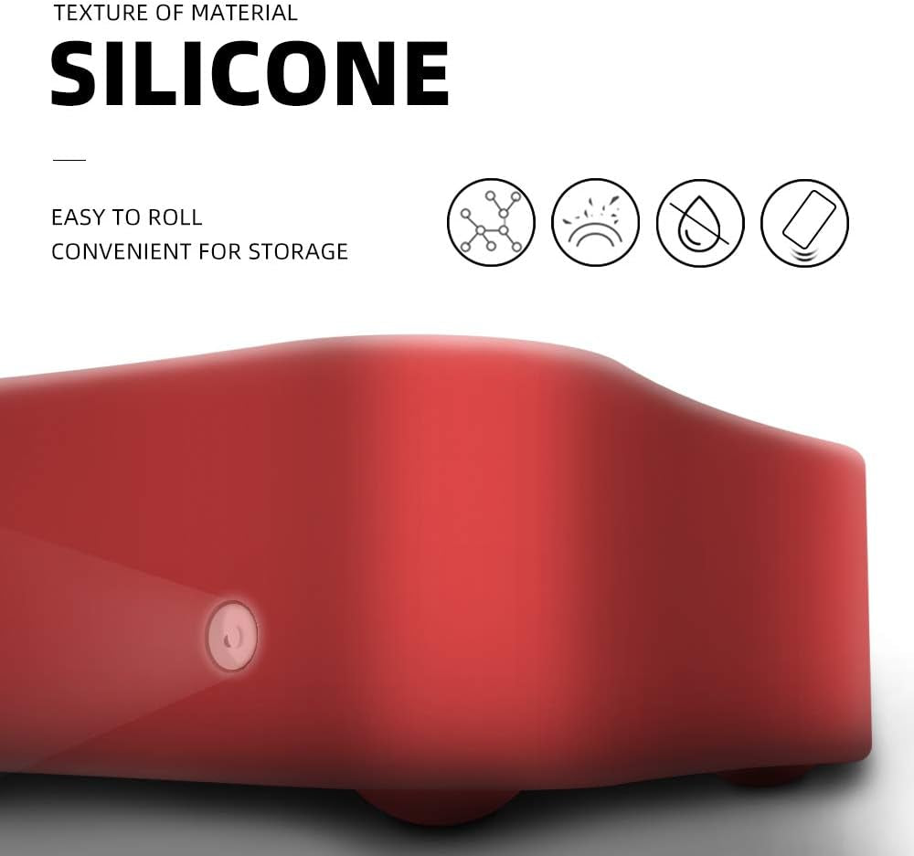Protective Case Compatible for Apple TV 4K 5Th / 4Th - [Anti Slip] Shock Proof Silicone Cover for Apple TV (Red)