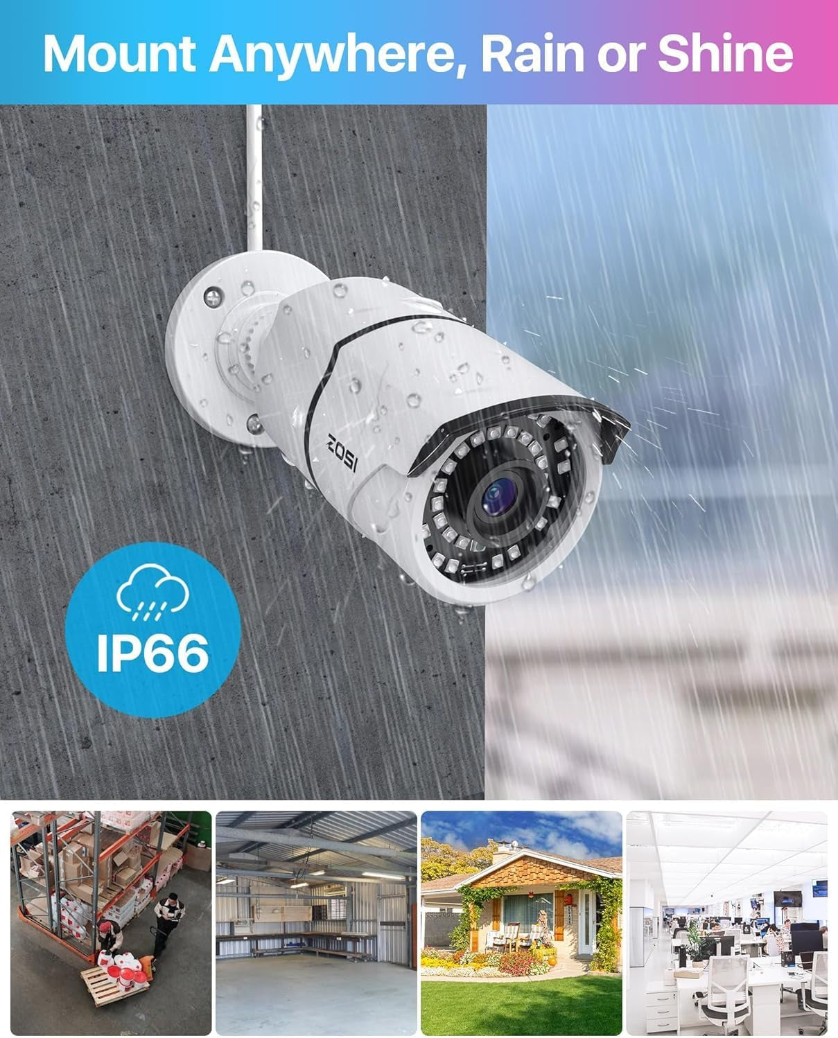 8CH 4K Poe Home Security Camera System with 2TB Hdd,8Pcs 5MP Weatherproof Outdoor Indoor IP Cameras,Night Vision,Motion Detection,Remote Access,8Mp 8 Ports 16CH NVR Recorder for 24/7 Recording