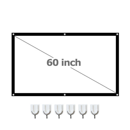 Portable Foldable Projector Screen 16:9 HD Outdoor Home Cinema Theater 3D Movie
